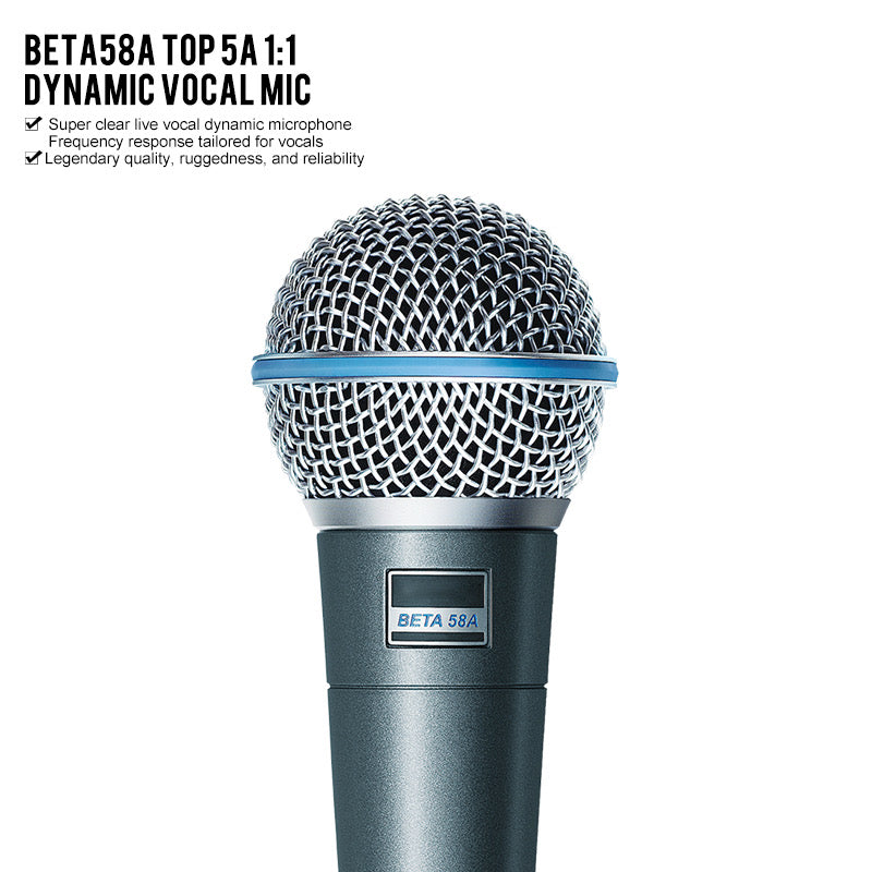 Shure Beta 58a Dinâmico Vocal Microfone