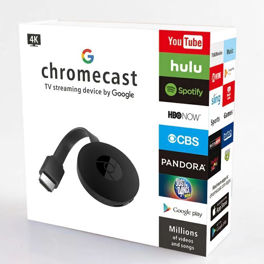 Original Chromecast G2 4K Ultra HD Para TV Streaming Alta Definição Google Miracast