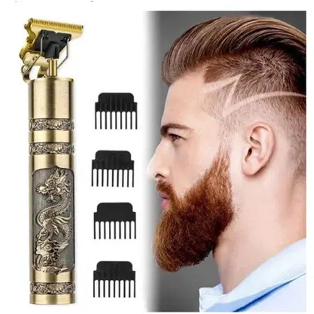 Máquina De Cortar Cabelo Para Barba Masculina Designer Aleatório Elétrico Profissional