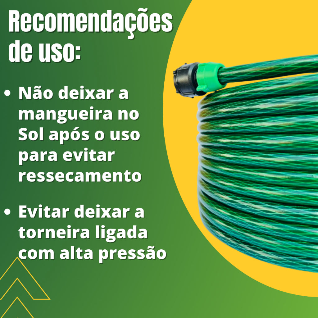 Mangueira De Jardim 30 Metros Reforçada Trançada Completa