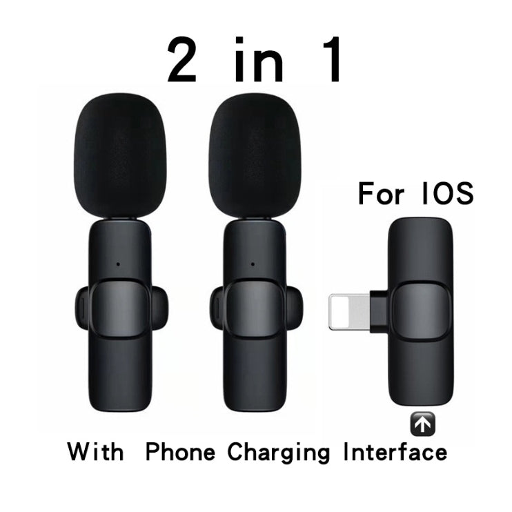 Microfone Sem Fio De Lapela Bluetooth Áudio Celular P/ IPHONE E TIPO C