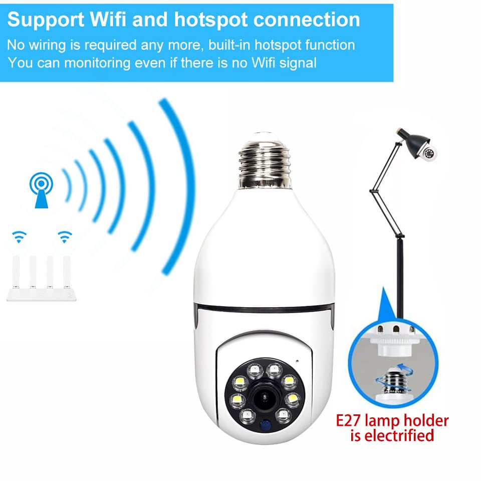 Mini IP Câmera Wifi sem fio visão noturna microfone auto falante acesso remoto aplicativo