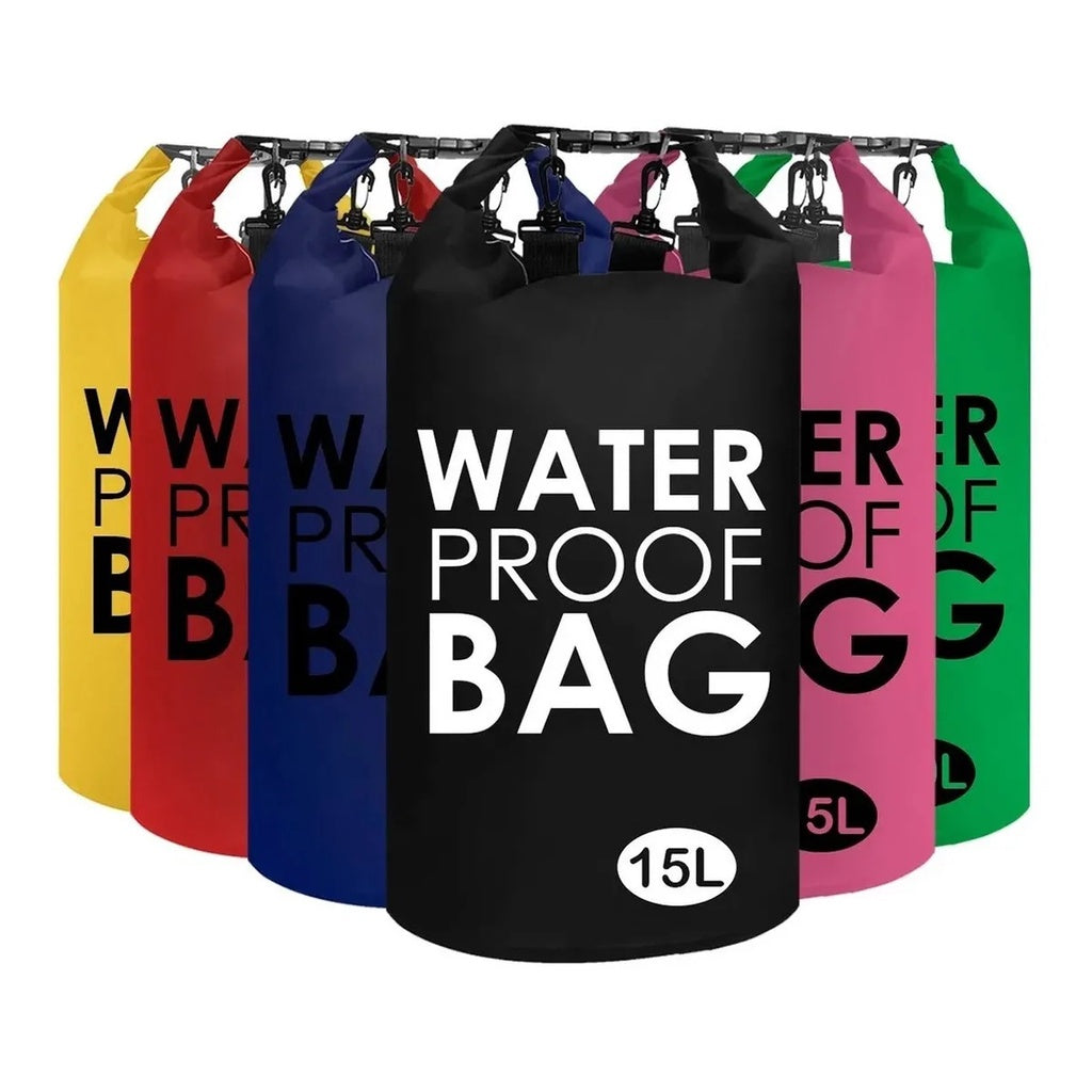 Saco Mochila Bolsa À Prova D'água Waterproof Bag 5L 10L 15L 20L - Para Caiaque/Natação/Barco Flutuante